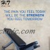 Pain Today Will Be Strength Quotes Vinyl Wall Sticker Decal Gym Gymnasium Office   222442761359